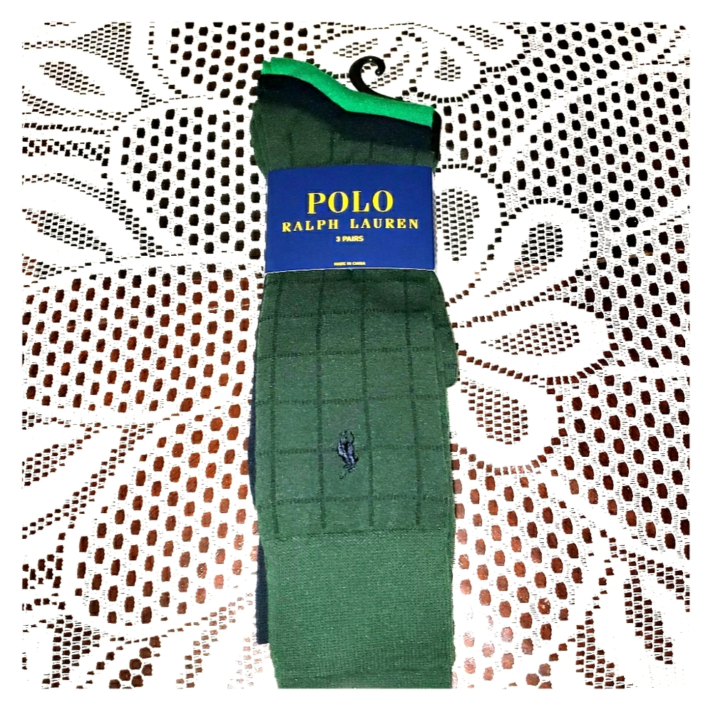 Polo Ralph Lauren Classic Mens Dress Socks 3 Pairs